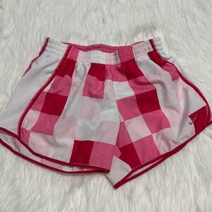 Nike checked shorts